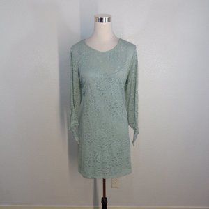 Est. 1946 Women Green Lace Overlay Shift dress sz XL